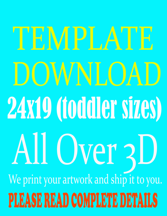 TEMPLATE DOWNLOAD for TODDLER SHIRTS